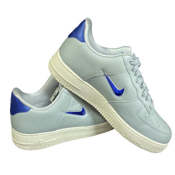 Men's Size 8.5 - NIKE Air Force 1 07 LV8 LEATHER Grey Trainers AJ9507 002 - Picture 1 of 16